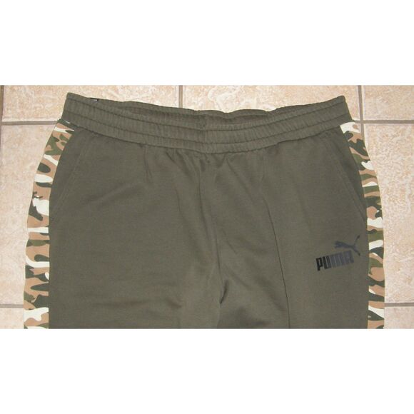 Big Mens Sz 3XL Tall Elastic Waist Athletic Jogger Logo Sweat Pants Pockets PUMA - Picture 5 of 6